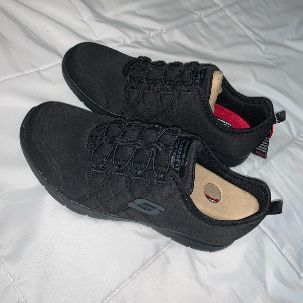 SKETCHERS Non-Slip Black Shoes